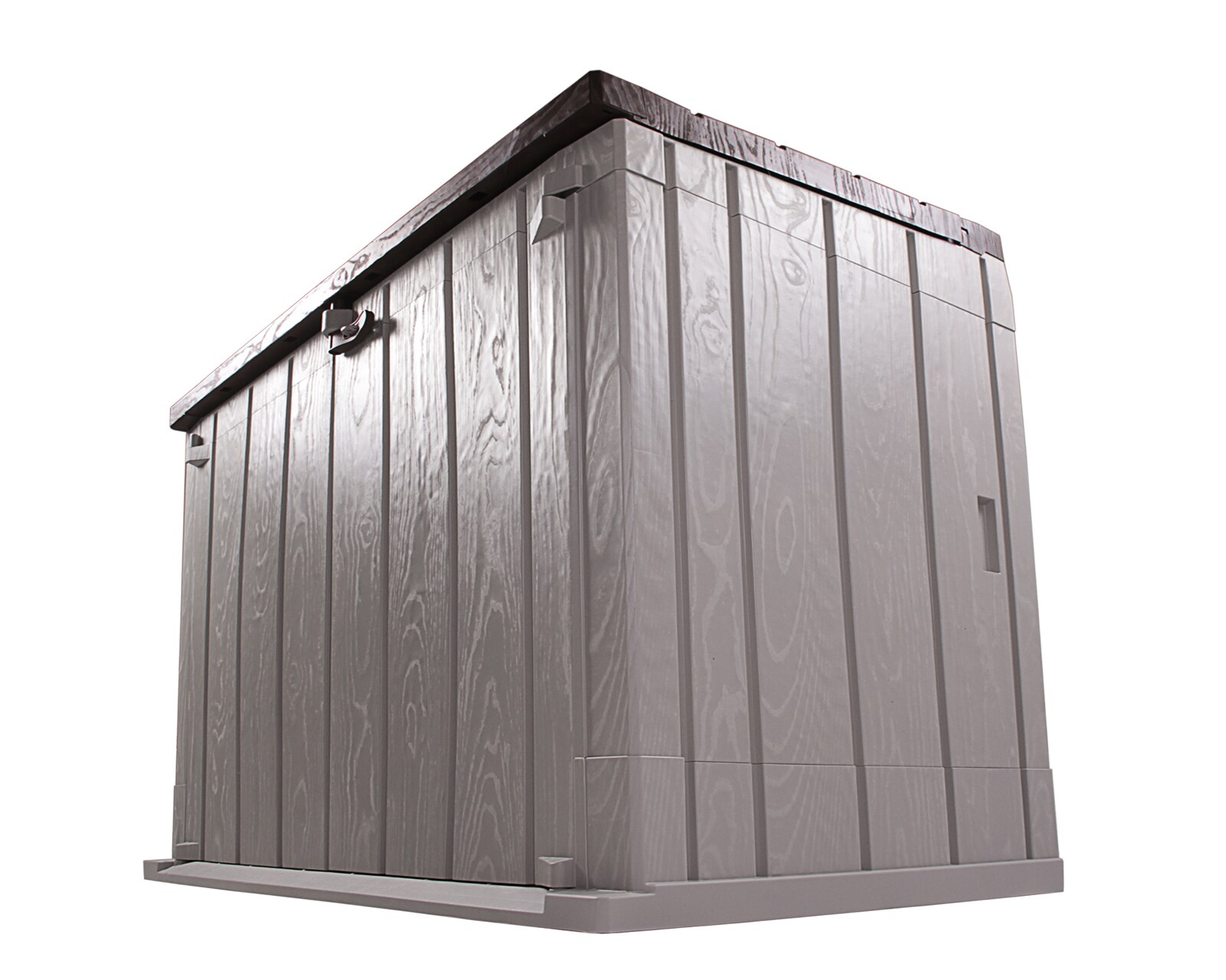 Gartenbox Mülltonnenbox Storer Plus XL grau-braun