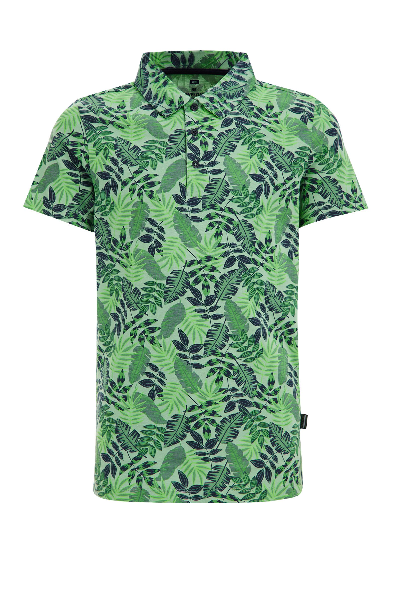 Jongens polo met dessin WE Fashion Zeegroen