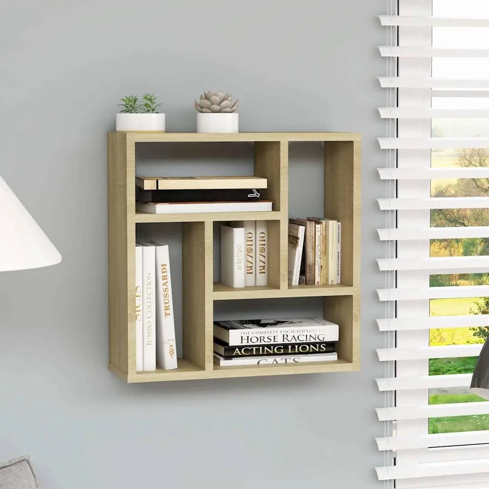 vidaXL - Plank - Bruin - Bewerkt hout