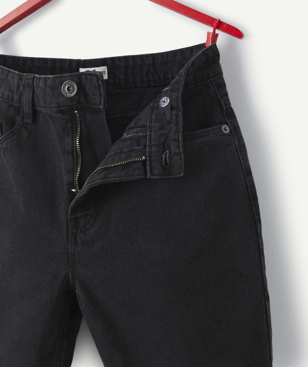 bermuda regular garçon denim low impact noir