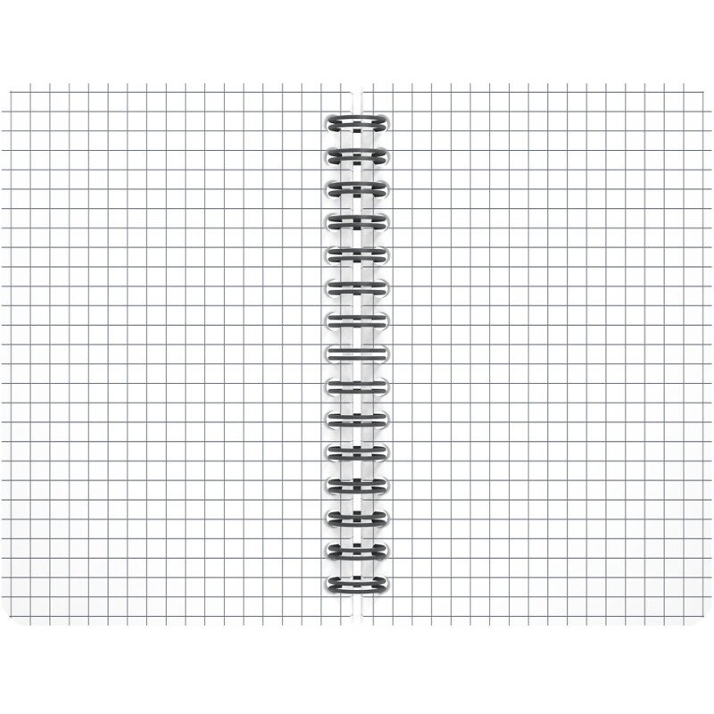 Carnet Oxford office Urban mix 9cm x 14cm petits carreaux 5mm 180 pages reliure spirale couverture polypro coloris assortis