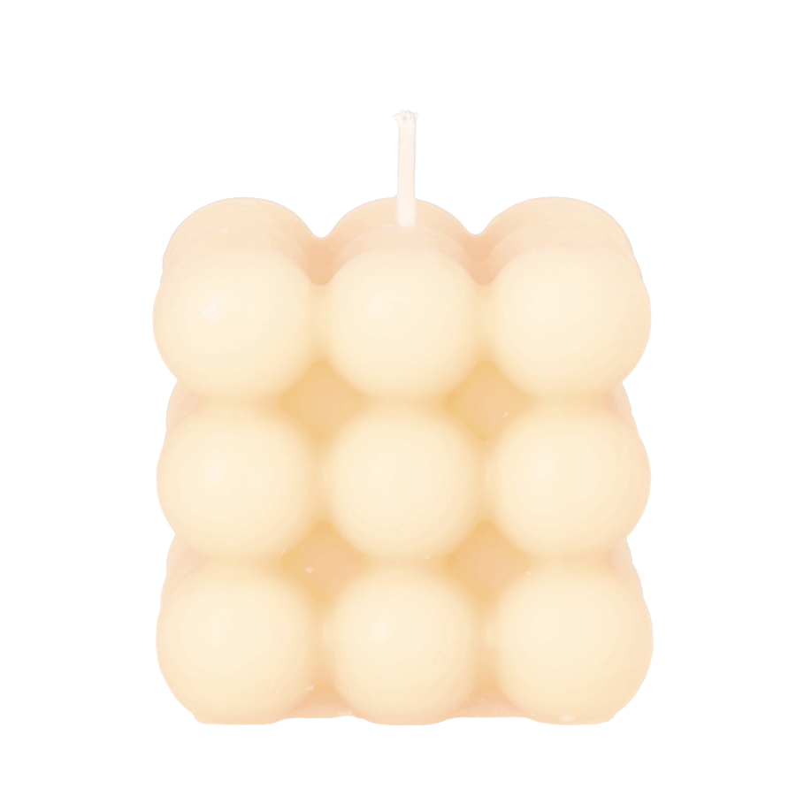 Bubble Duft Kerzen Aromatherapie Sojawachs Kerzen Würfel - Miss Coco (Créme)