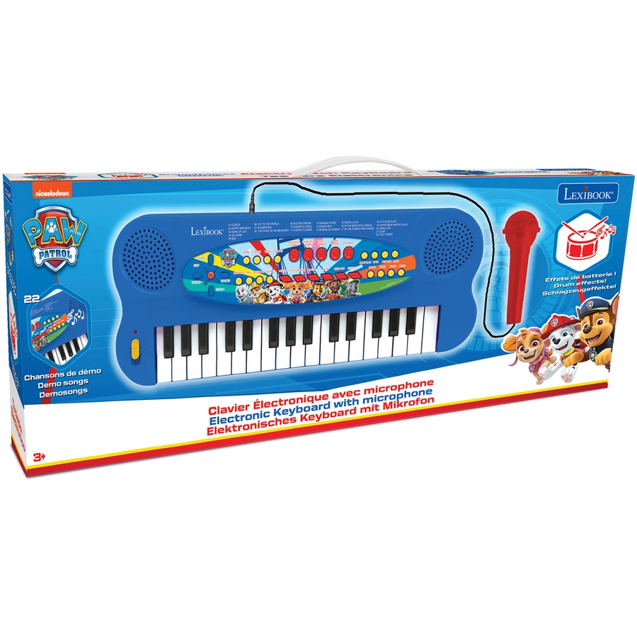 LEXIBOOK Paw Patrol - 32 Tasten Piano mit Mikrofon zum Singen