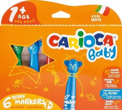 Carioca Bamsepenner 6-Pack