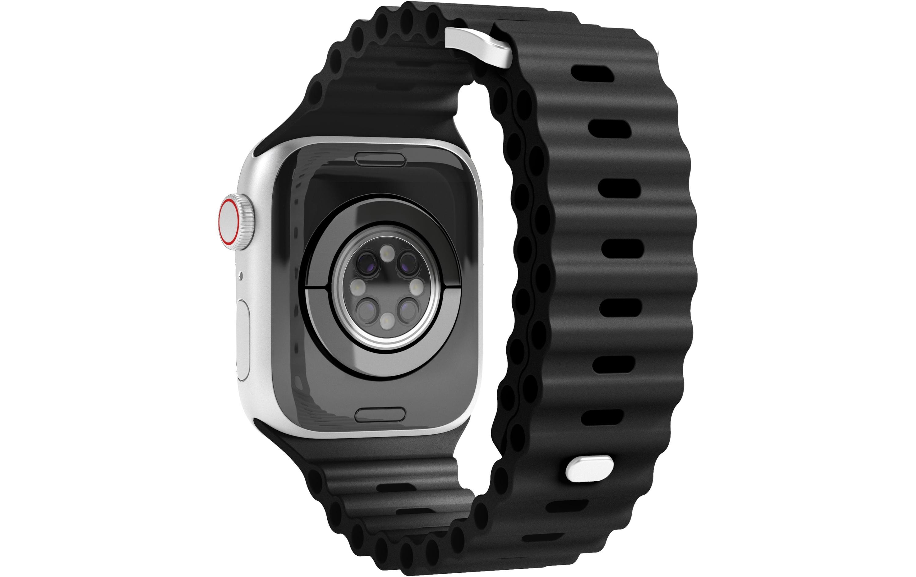 Wave Band Apple Watch 42/44/45/49 mm BlackArmband für Apple Watch 42/44/45/49 mm