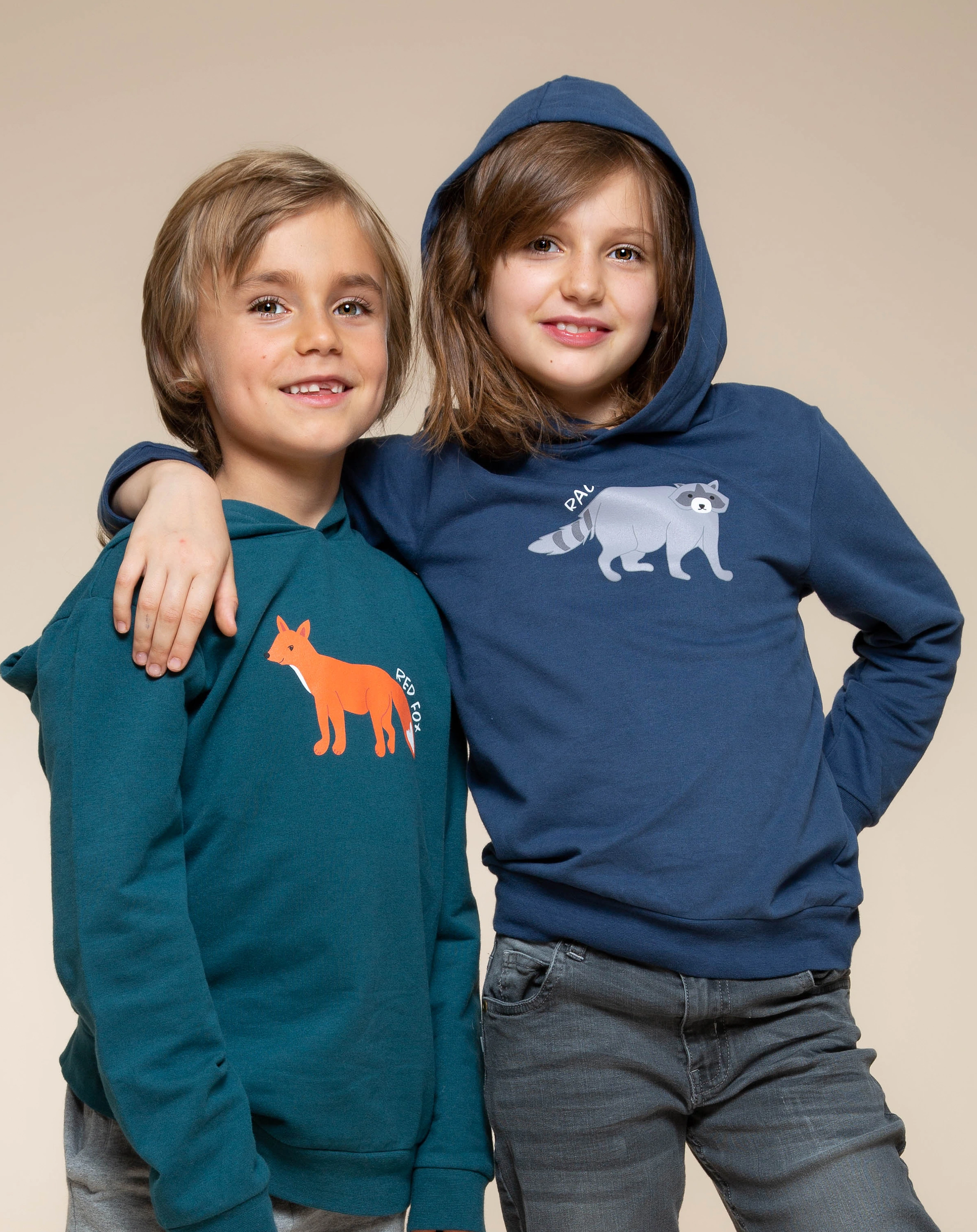 Kapuzen-Sweatshirt FUCHS in dunkelgrün
