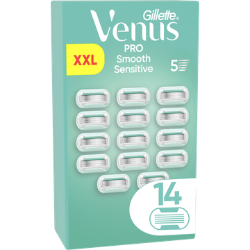 Gillette Venus Pro Smooth Sensitive Mesjes Voor Vrouwen, Gevoelige Huid