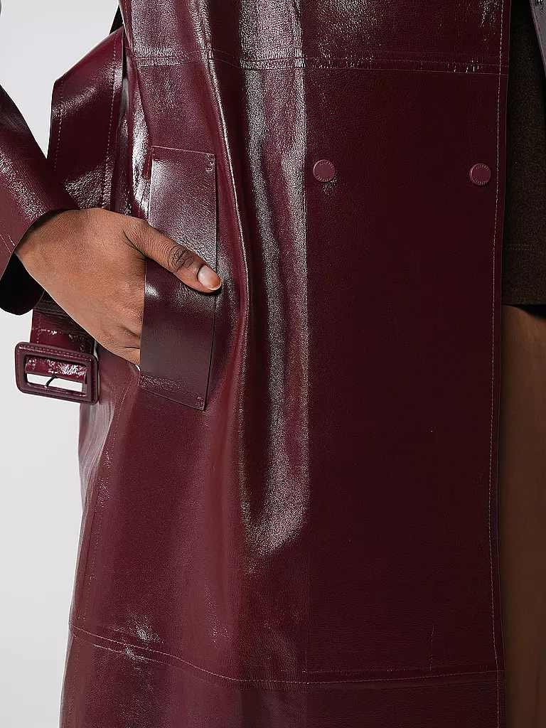 MACKAGE Ledermantel CARMELA dunkelrot