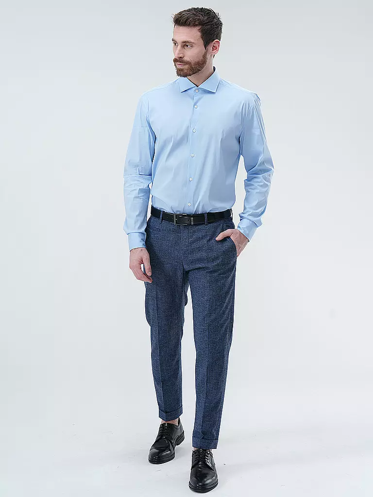 BOSS Hemd Slim Fit P-HANK hellblau