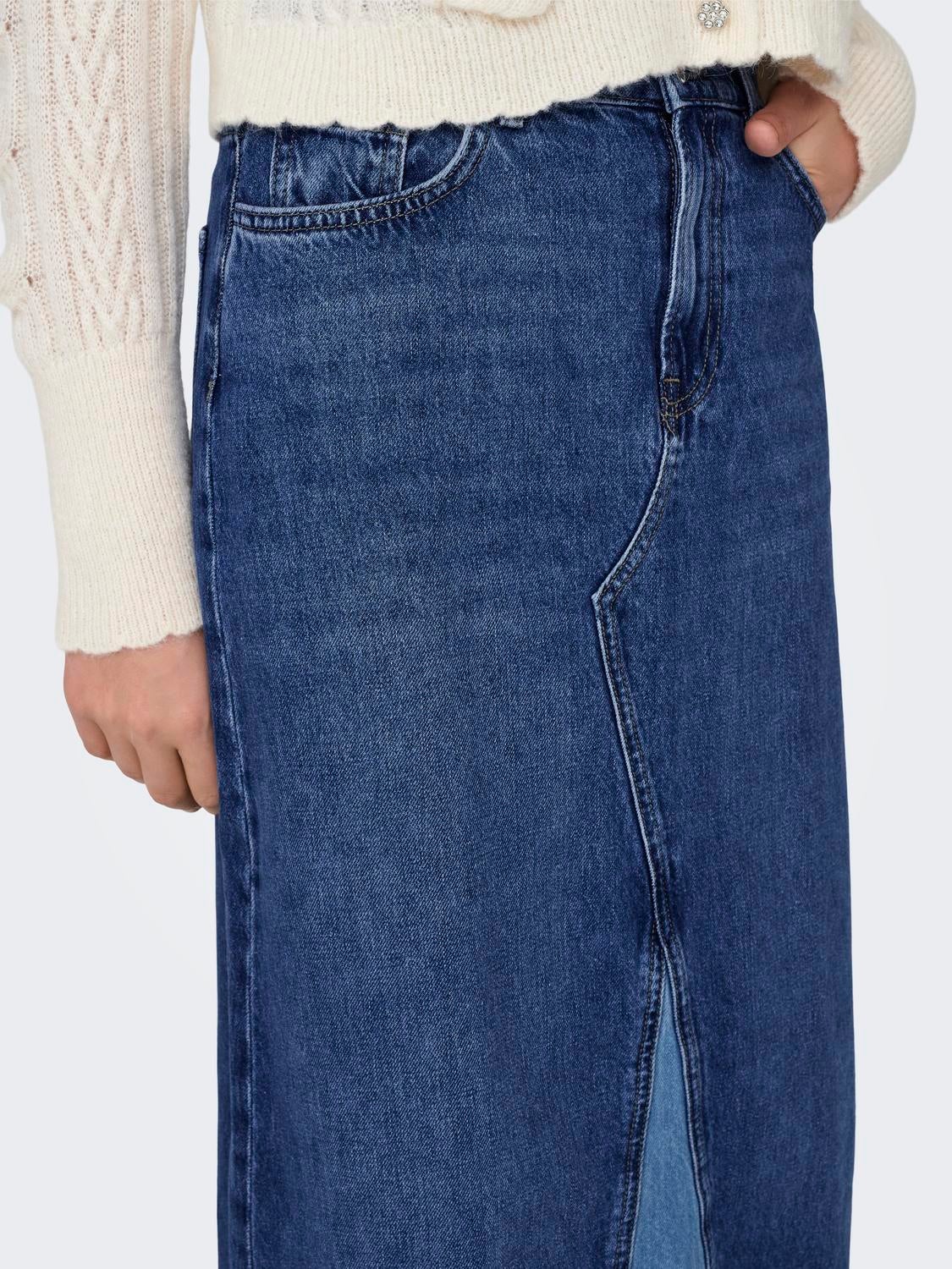 ONLMOCHI Jeansrock Medium Blue Denim