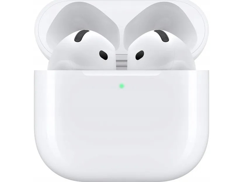 Apple AirPods 4 - Ægte trådløse øretelefoner med mik. - ørespids - Bluetooth - hvid