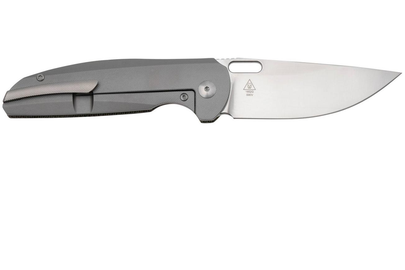 Artisan Cutlery Satyr 1852G-ODG, Sand Polished S90V, OD Green Micarta/Titanium zakmes