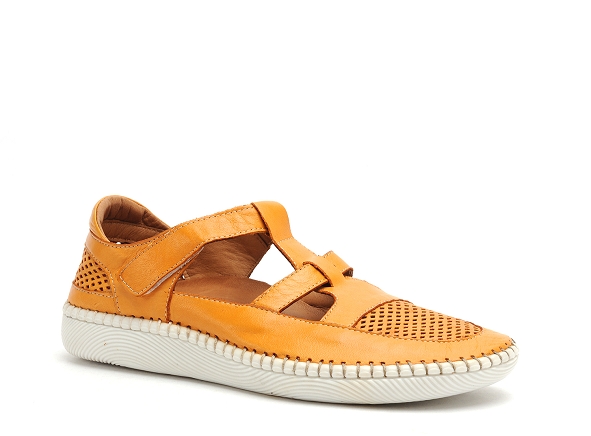 Coco abricot ballerines femme merceuil orange