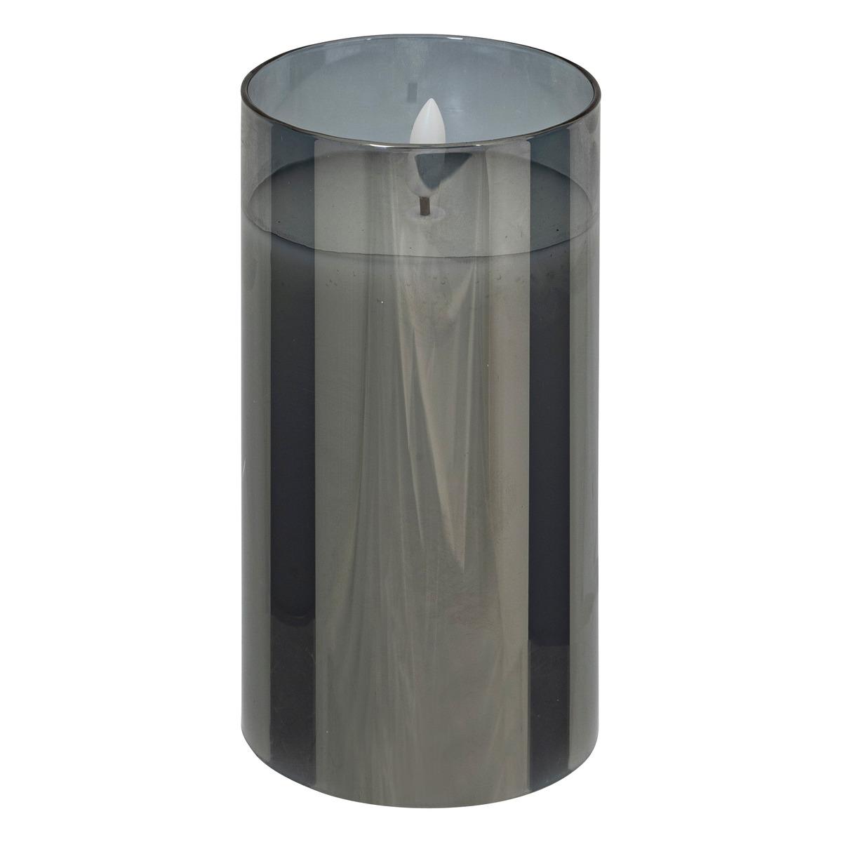 COFFRET 3 BOUGIES LED VERRE SENA NOIR