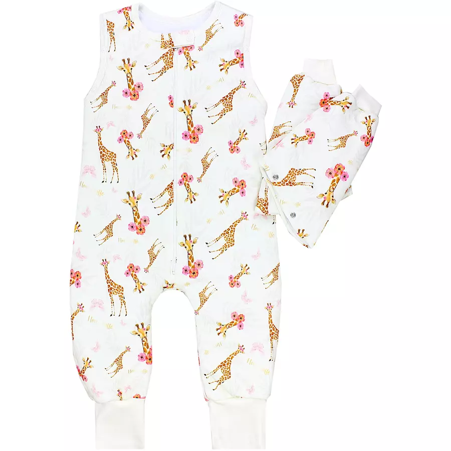 TupTam Baby Schlafsack mit Beinen und Ärmel Winter creme