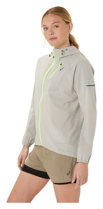 Veste imperméable Asics Fujitrail Waterproof Gris Femme