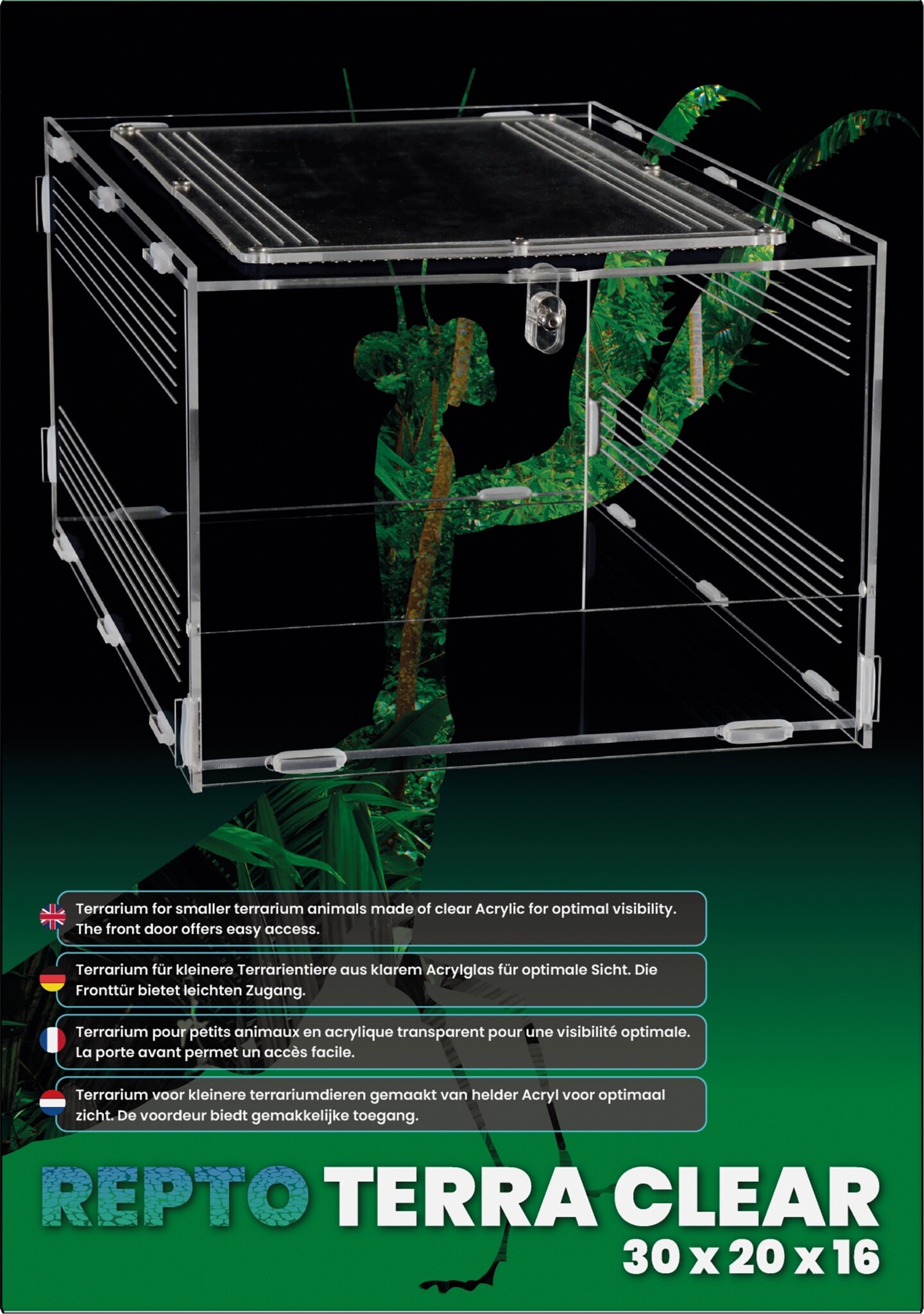 Repto Terrarium Terra Clear 30x20x15,5cm