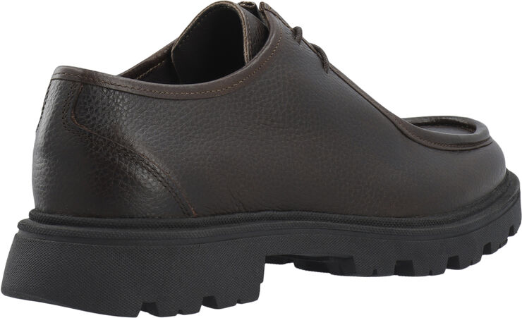 Bianco BIASHARP Moc Toe Shoe Tumbled Leather Dark brown