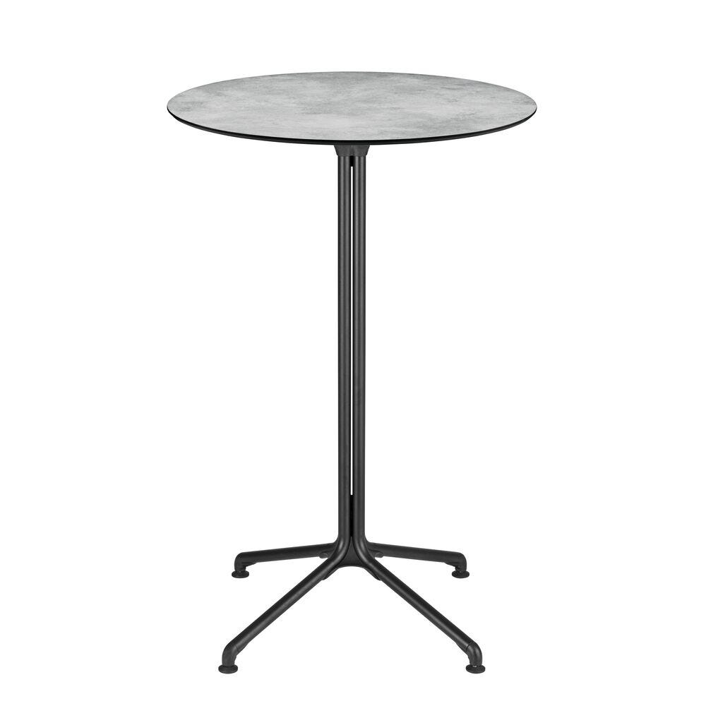 Runde Tischplatte, Ø69 cm Durchmesser Horizon HPL Grau Ciment