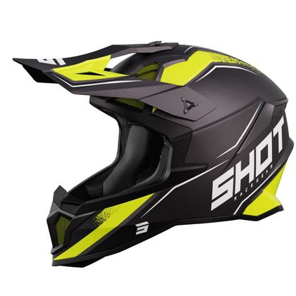 Casque cross Shot LITE - PRISM 2023 - Noir / Jaune