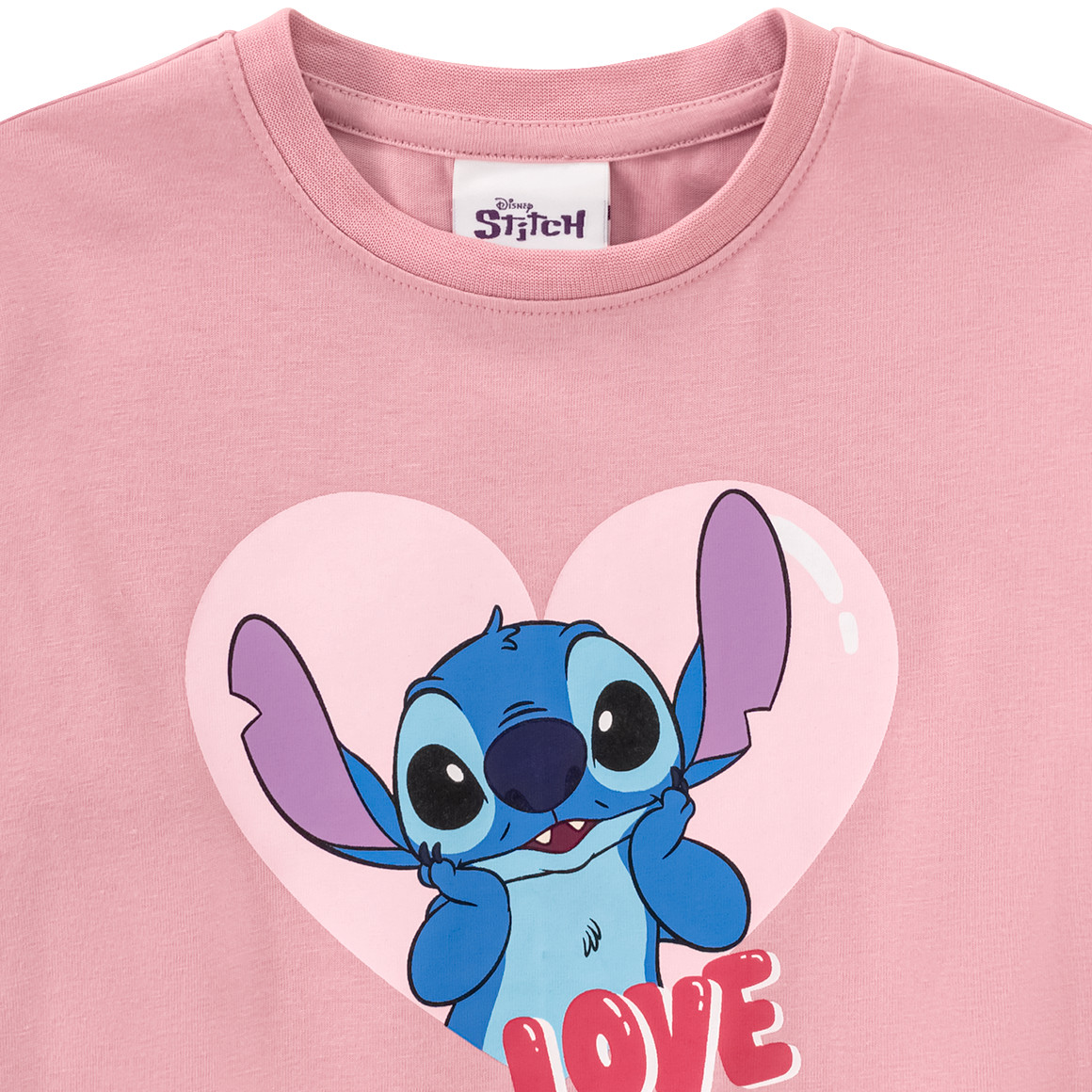 Topolino Disney Stitch Langarmshirt mi Print rosa