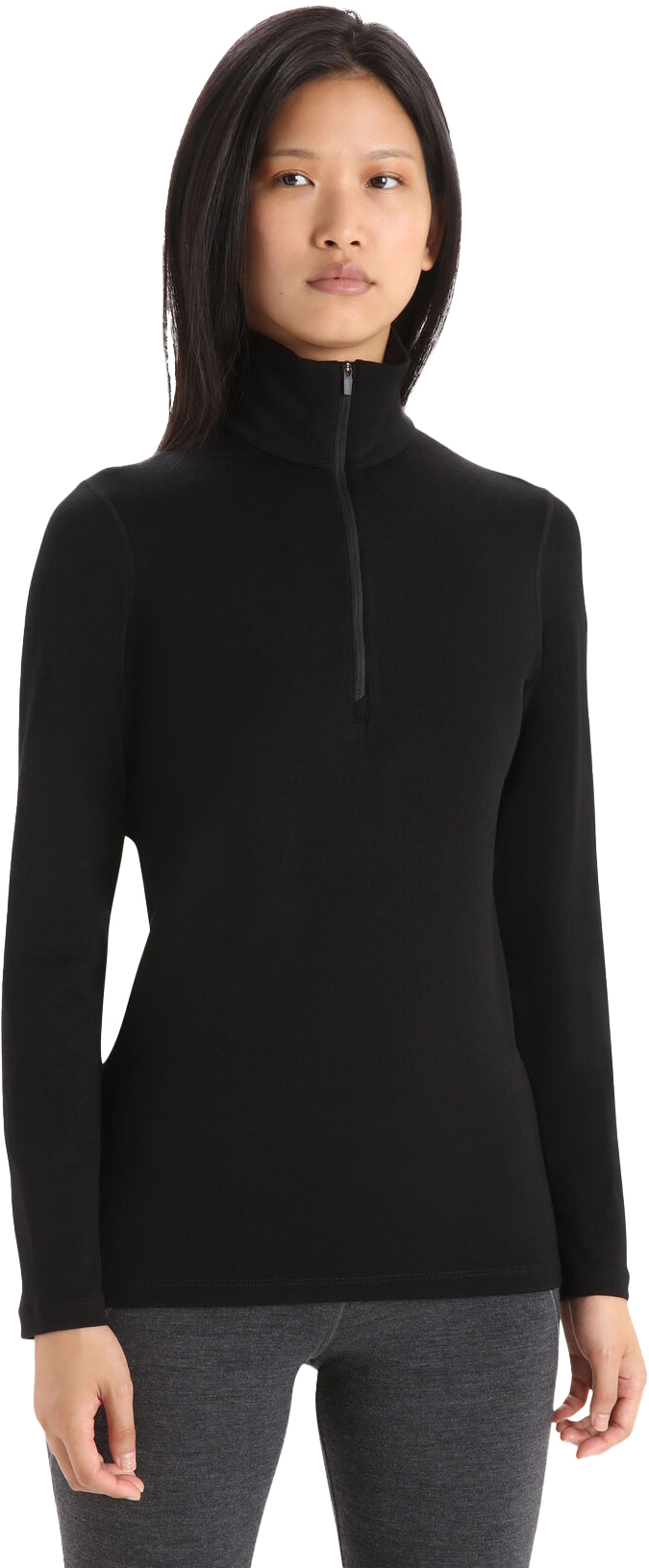 Merino 260 Tech LS Half Zip Dame Black