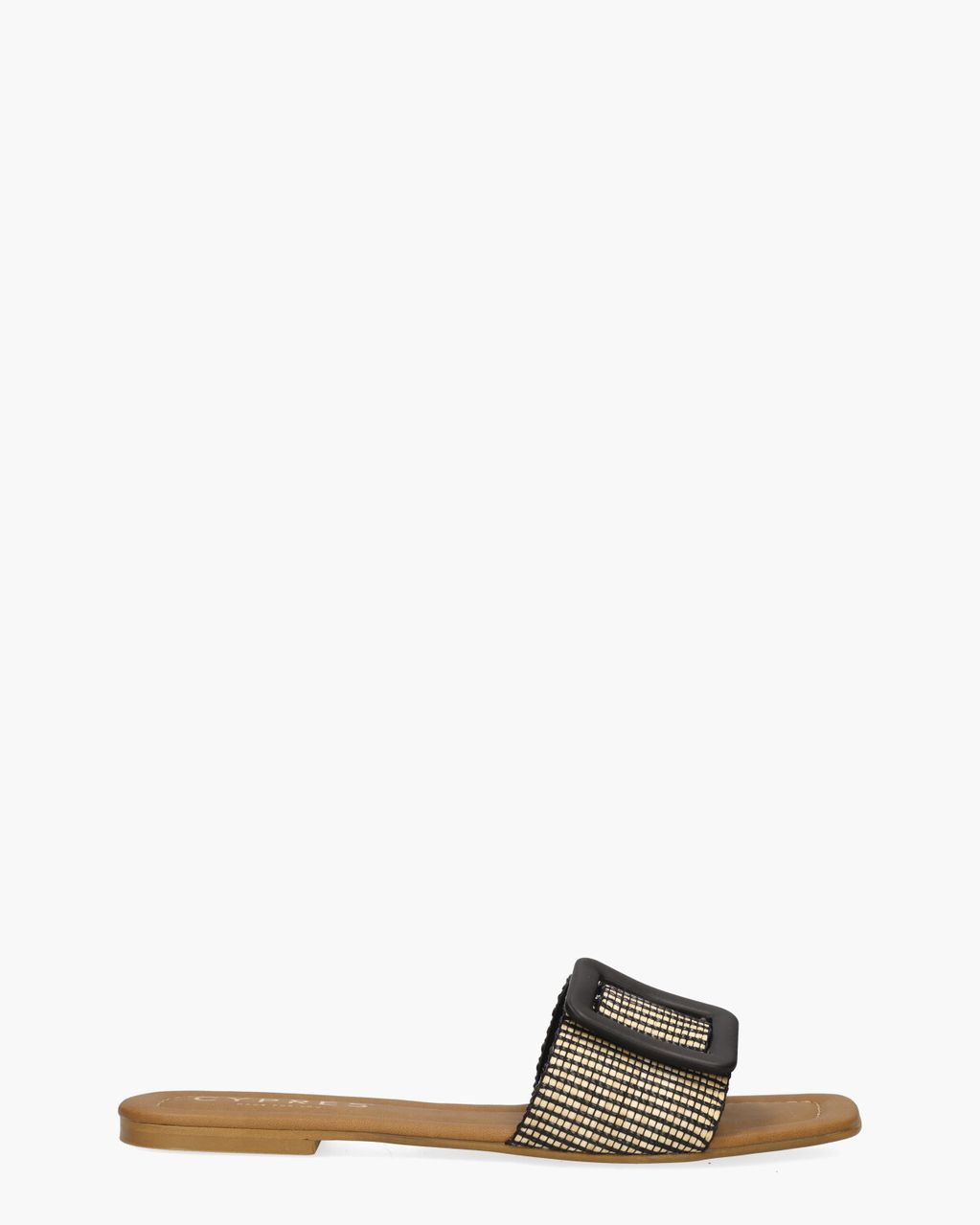 Cypres Tina Beige/Zwart Damesslippers
