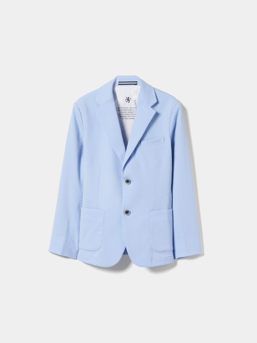 Blazer estruturado em algodão