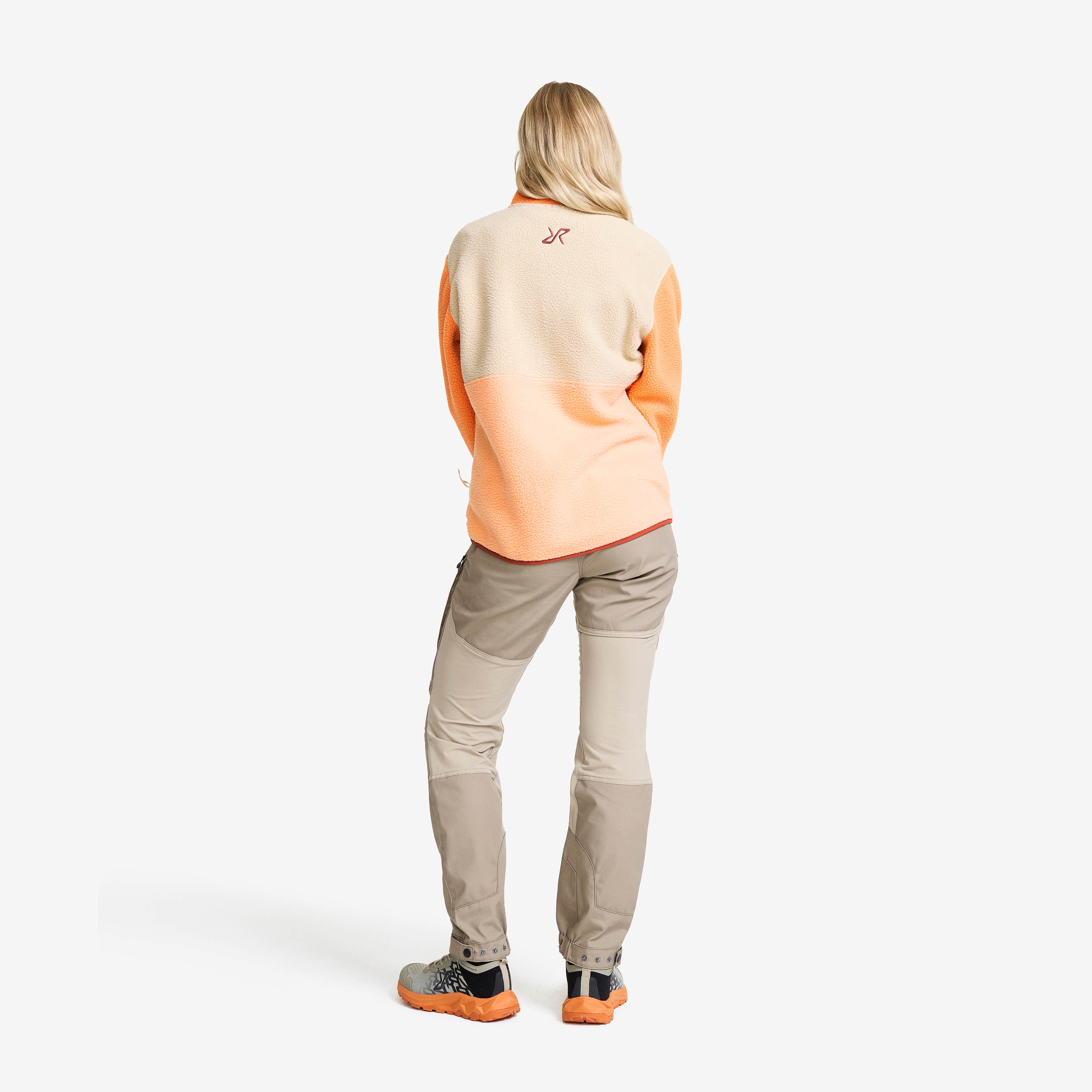 Canyon Half-zip Pile Fleece Dame Peach Fuzz/Copper Tan
