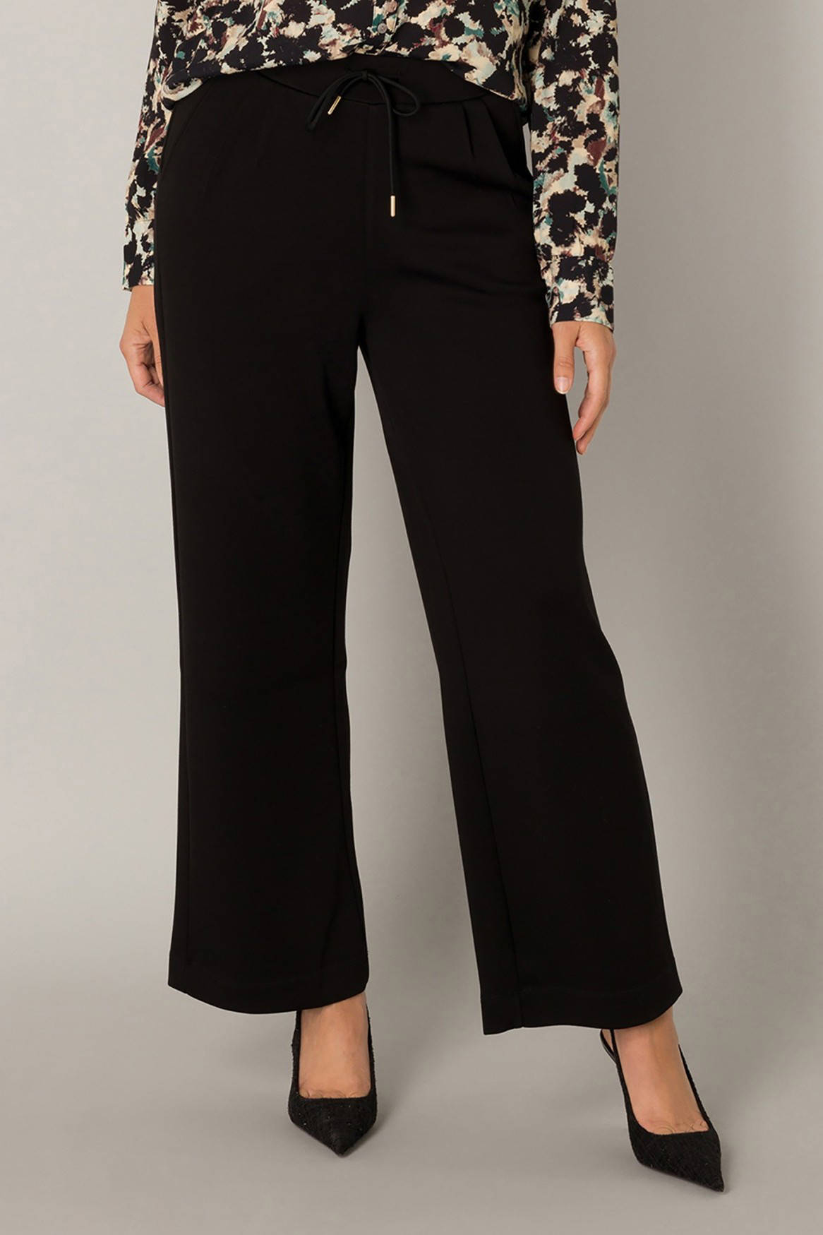 Yest wide leg broek zwart
