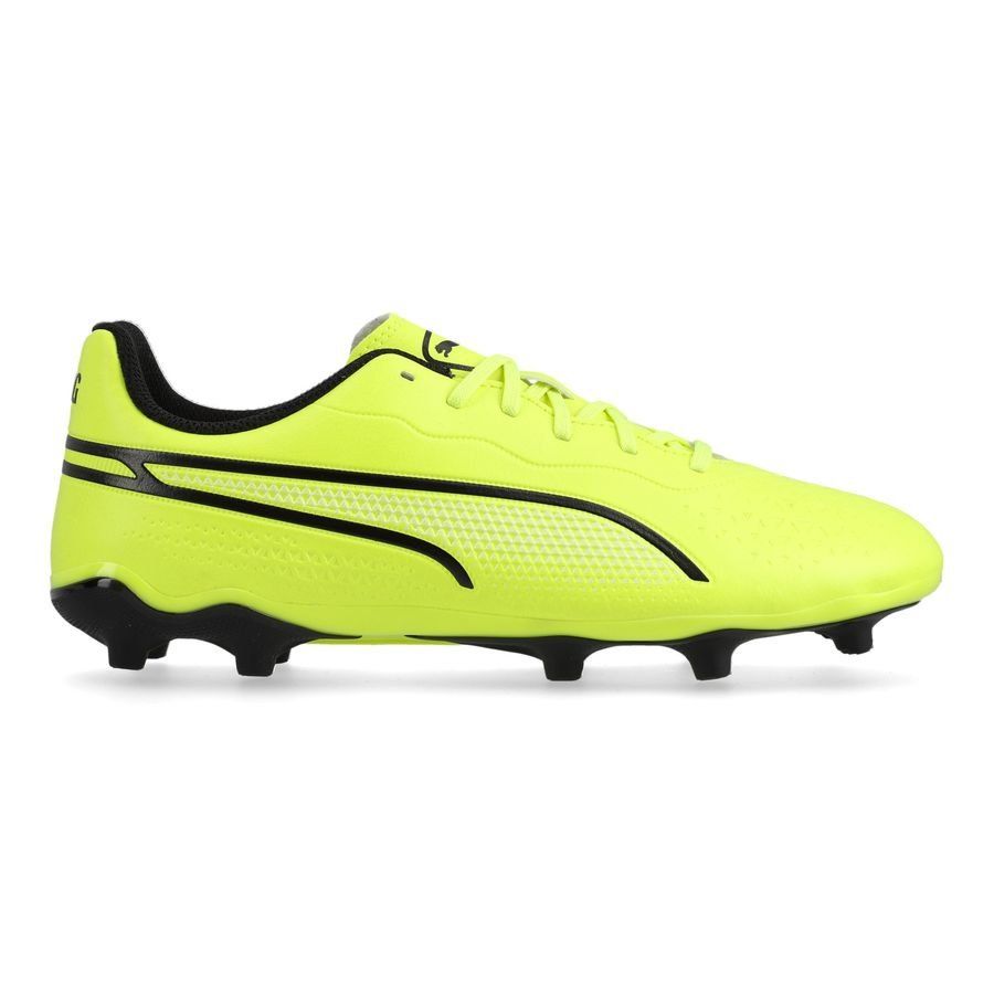 PUMA King Match FG/AG Phenomenal - Electric Lime/Noir/Poison Pink Enfant