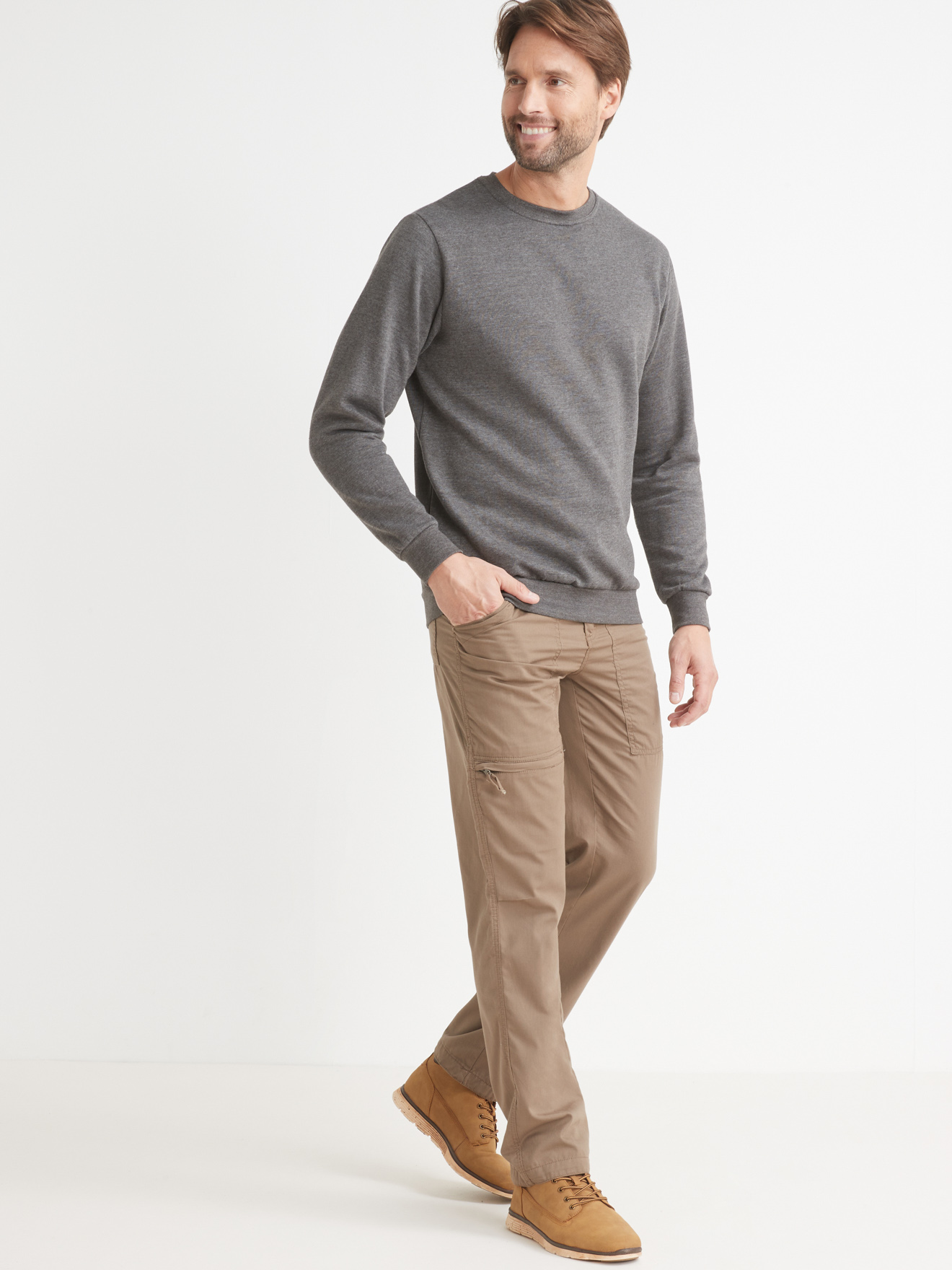 Pantalon multipoches tissu léger