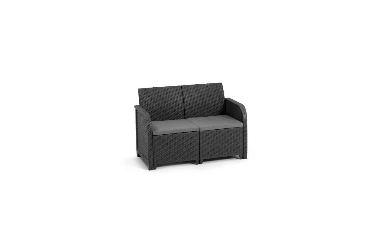 Rosalie Set, 2 Sessel + 1 Sofa, inkl. Kissen, Graphite<br>Lounge-Set