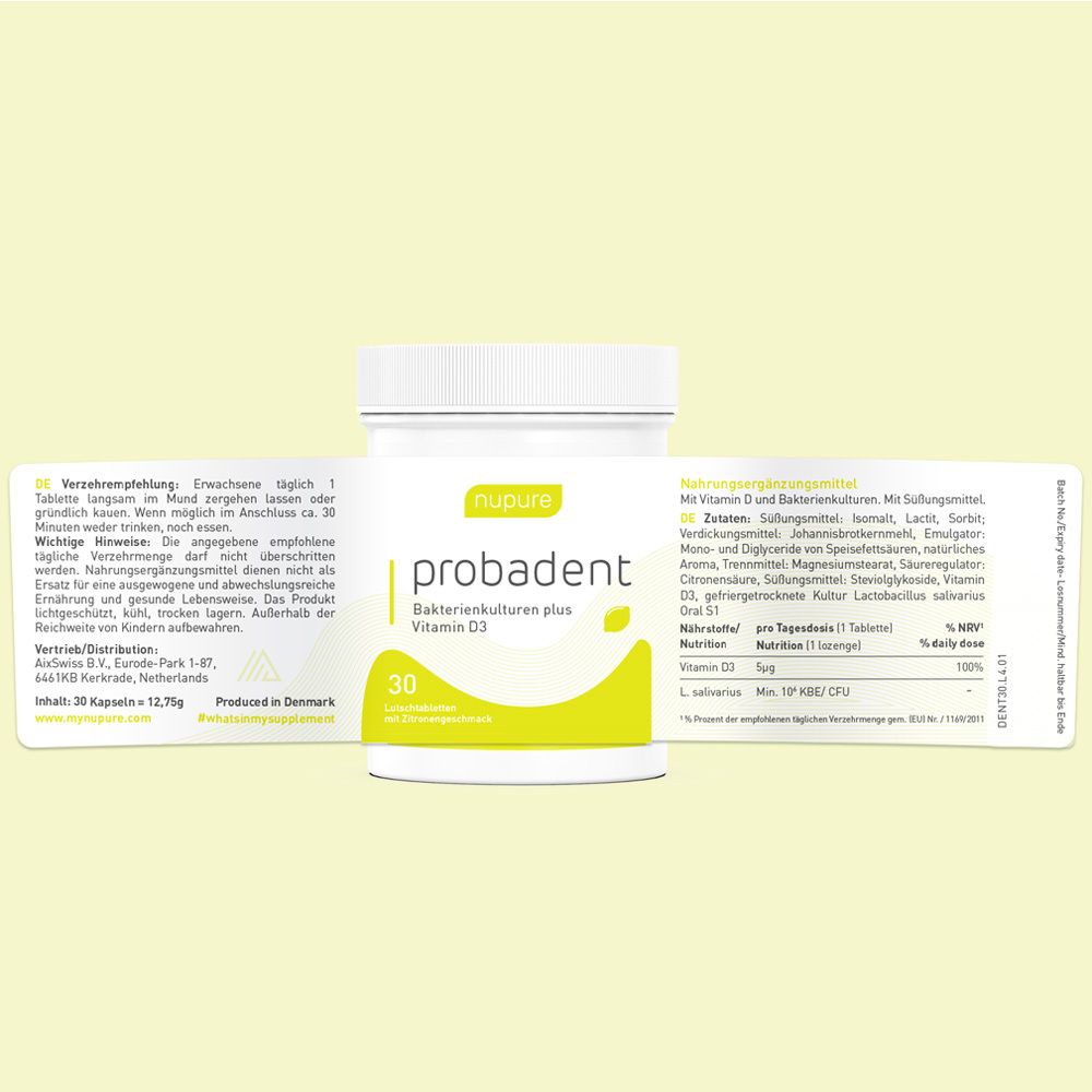 Nupure probadent - Lutschtabletten gegen Mundgeruch
