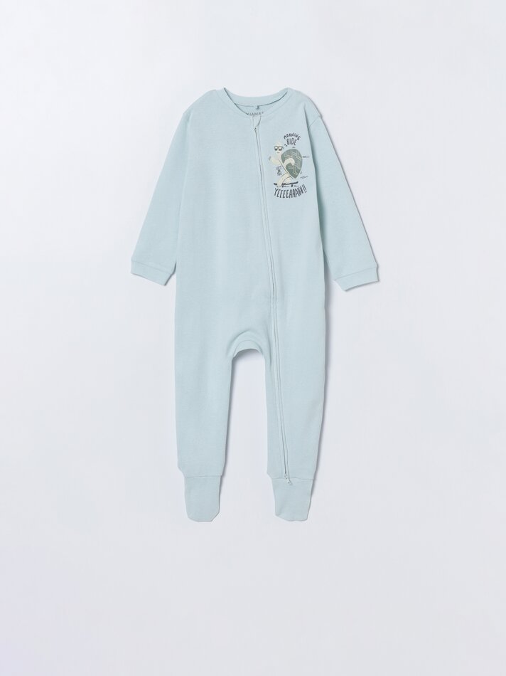 Conjunto de 2 pijamas com zíper - Verde Pastel