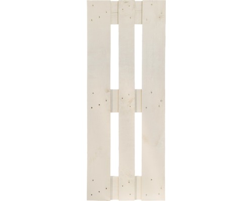 Projectpallet, halve maat, 120 x 40 x 15 cm, crèmewit