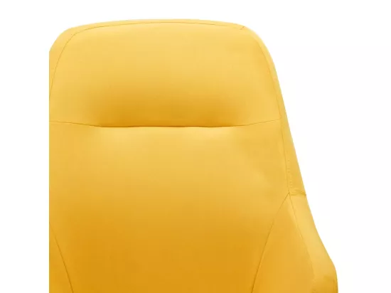 Chaise à bascule Jaune moutarde Tissu
