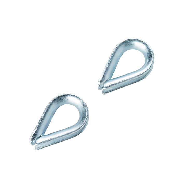 Lot de 2 cosses-coeur pour câble ø4 mm