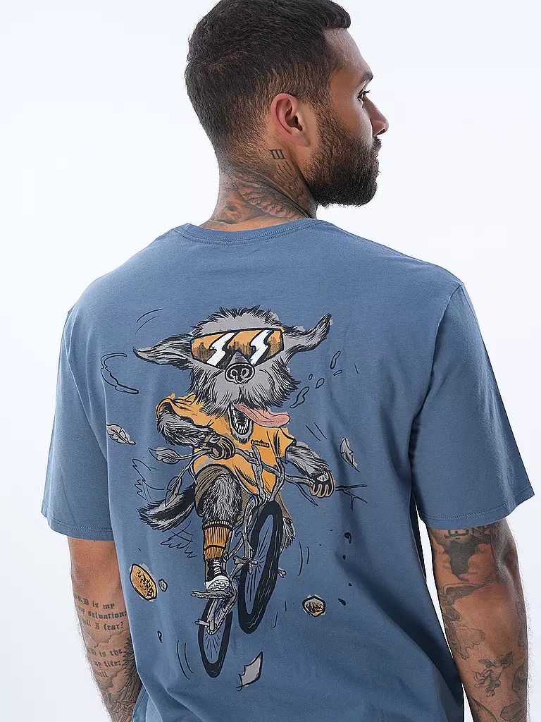 PATAGONIA T-Shirt M'S TRAIL HOUND ORGANIC blau