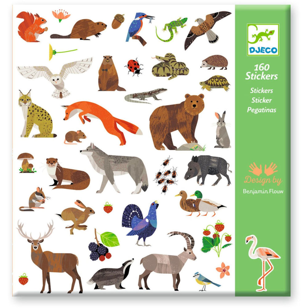 Køb Djeco Klistermærker, Fauna