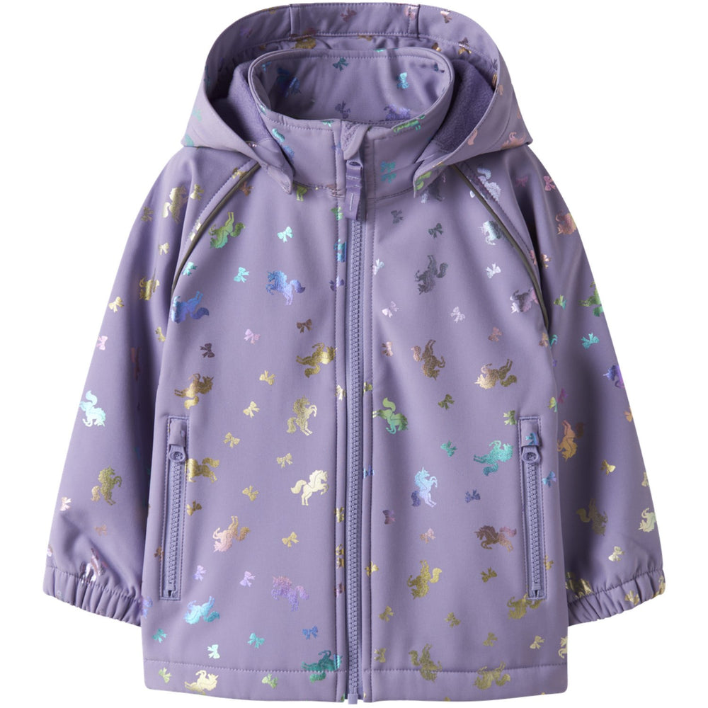 Køb Name It Sunlit Allium Bow Nmfalfa08 Softshell Jakke Foil Aop Fo