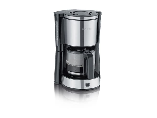 Severin Kaffemaskine 10 kopper 1000 watt Stål/Sort