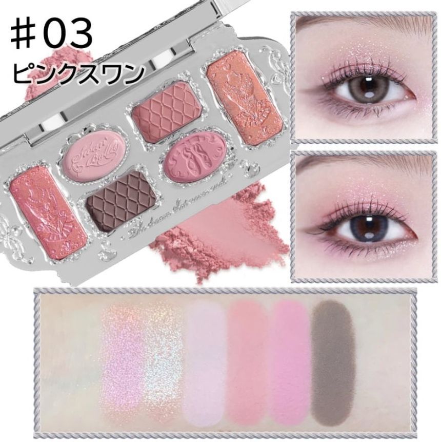 Flower Knows - Oogschaduwpalet met 6 tinten - #03 Pink Swan
