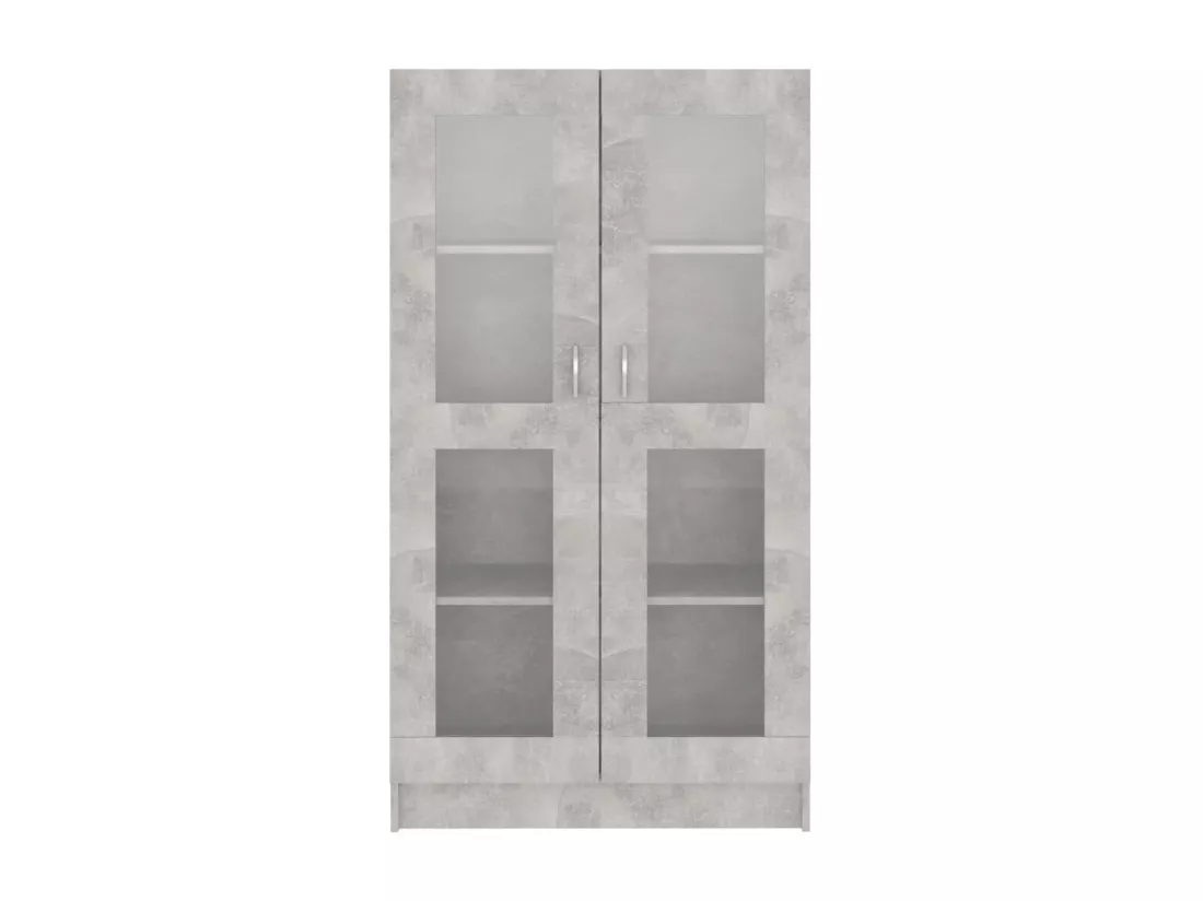 Armoire à vitrine Gris béton 82,5x30,5x150 cm Aggloméré