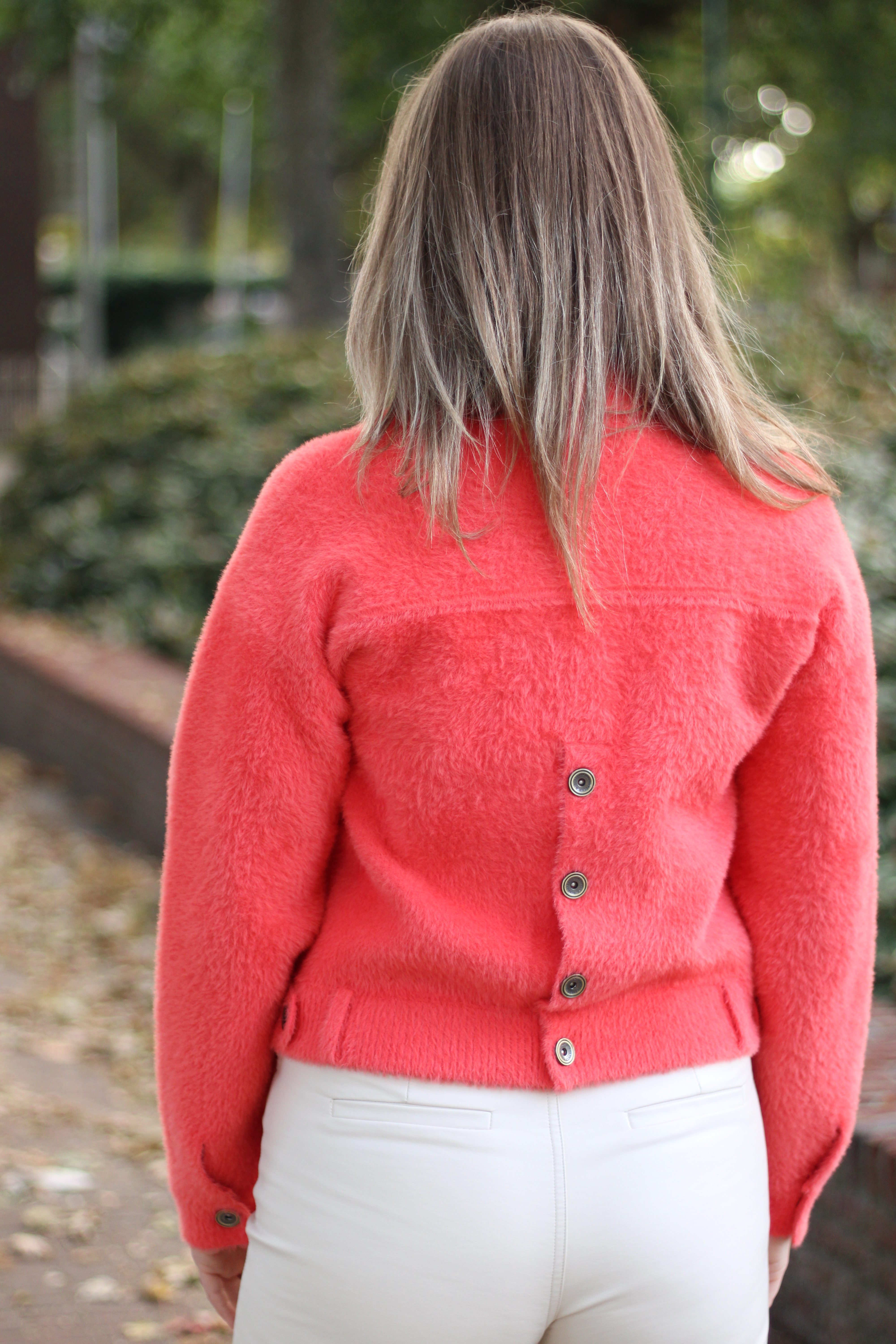 Rino & Pelle - Bubbly Boxy Jacket - Bright Coral