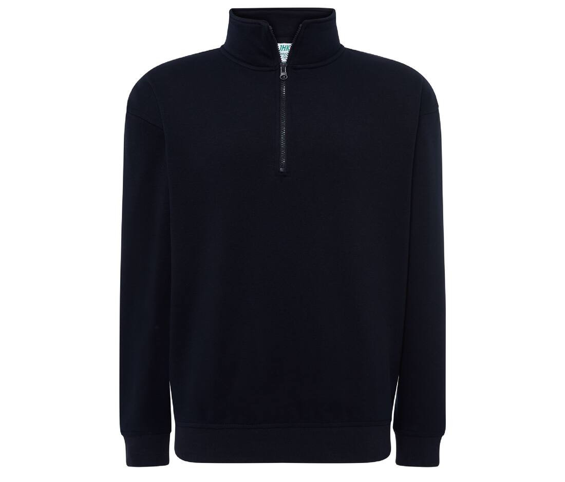 JHK JK298 - Sweatshirt à Col Zippé Confortable et Résistant