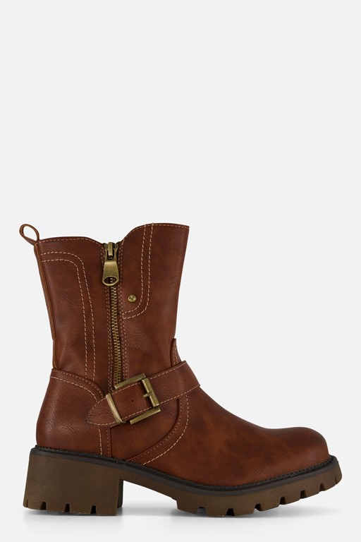 Supercracks Biker boots cognac Pu