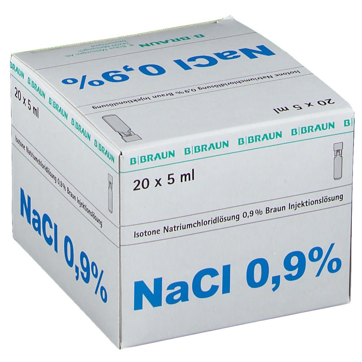 Isotone Kochsalz-Lösung 0,9% B. Braun Mini-Plasco® connect