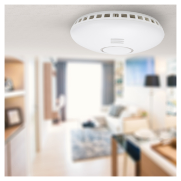 Smartwares Optische Rookmelder RM174RF Draadloos Koppelbaar Inclusief Batterij