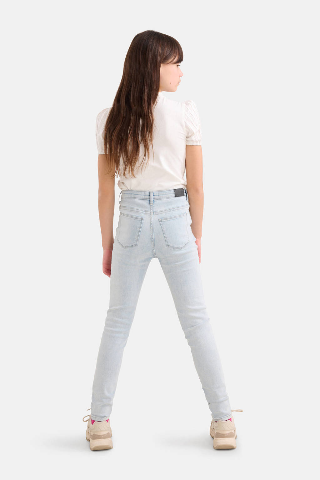 Shoeby high waist skinny jeans light blue denim bleached